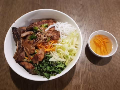 Vermicelli Rice Noodles with char grilled pork