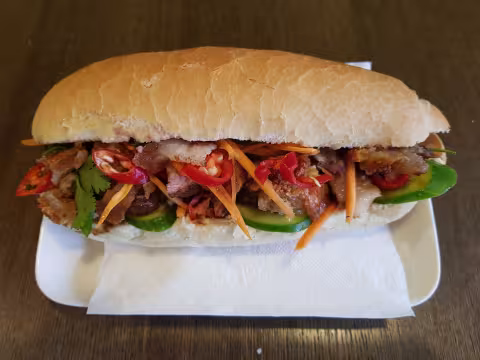 Banh Mi with Crispy Roast Pork
